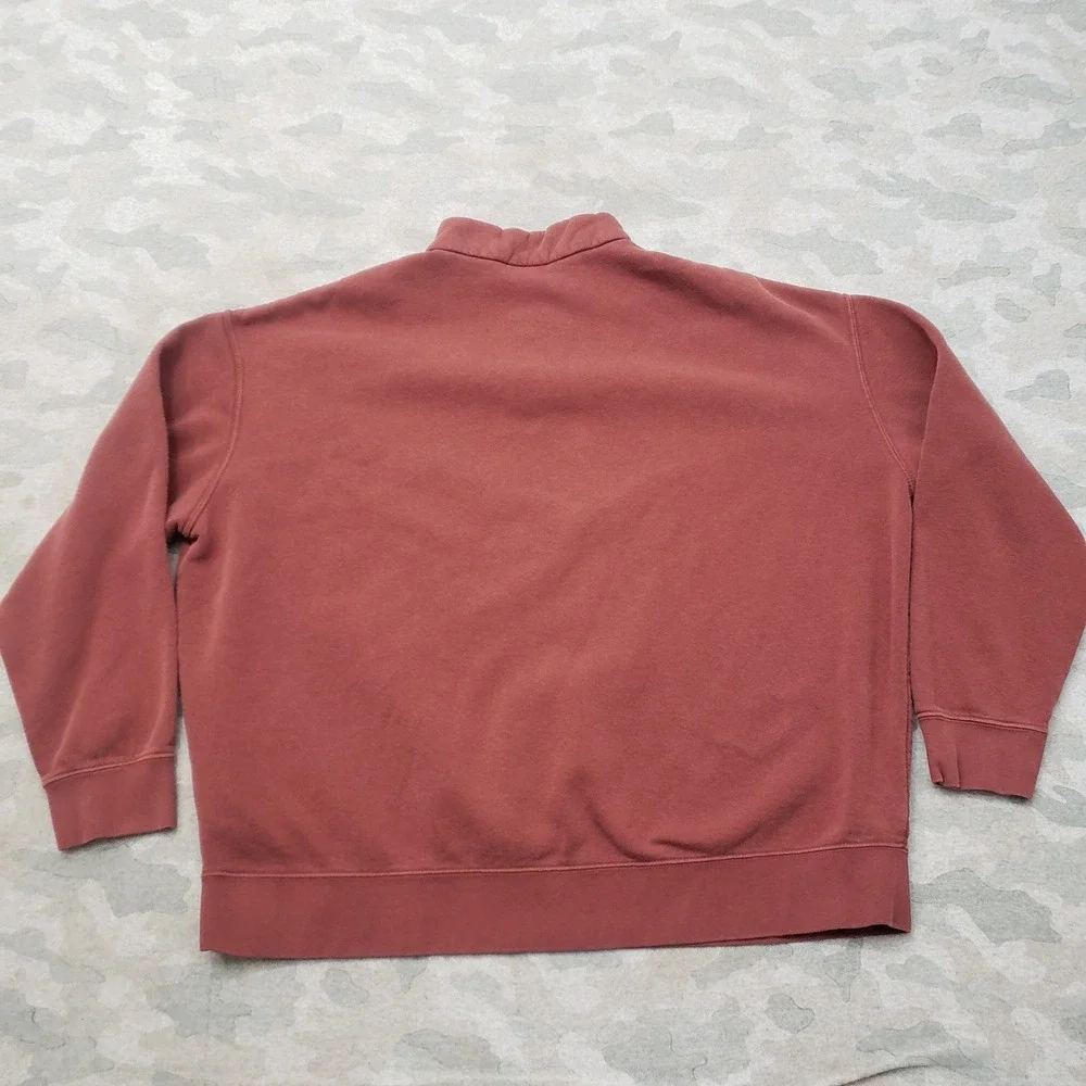 Nike Sweatshirt Mens Small Brown Fleece Quarter Zip